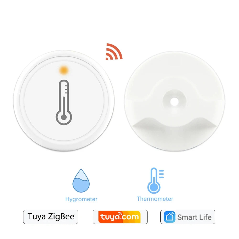 High-Accuracy Smart Temperature & Humidity Sensor With LED Display – ZigBee WiFi Dual Mode